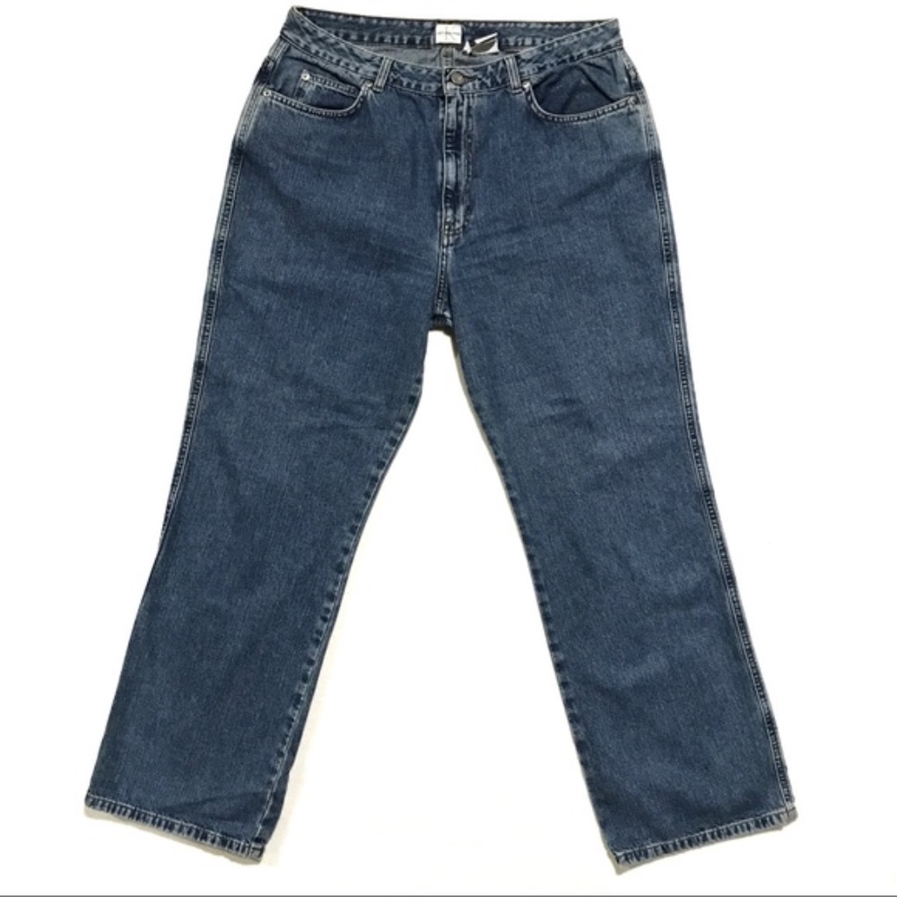 Vintage CK High Rise Slim Bootcut Mom Jeans Double Stone - Picture 2 of 10